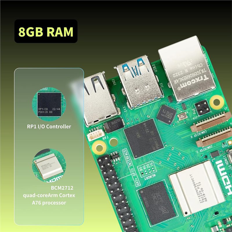 T23C: starterset voor Raspberr - Raspberry Pi 5 8Gb Board recensie en prijs